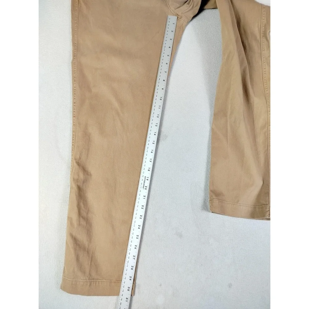 Coldwater Creek Pants Womens 14 Beige Chino Twill Adjustable Waist‎ Stretch